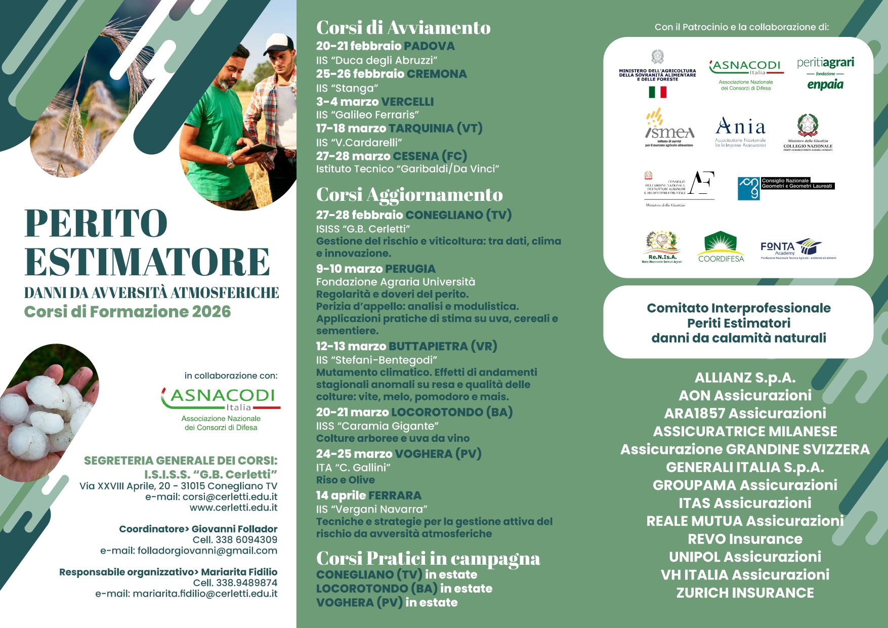 Corsi Perito Estimatore danni attività atmosferiche