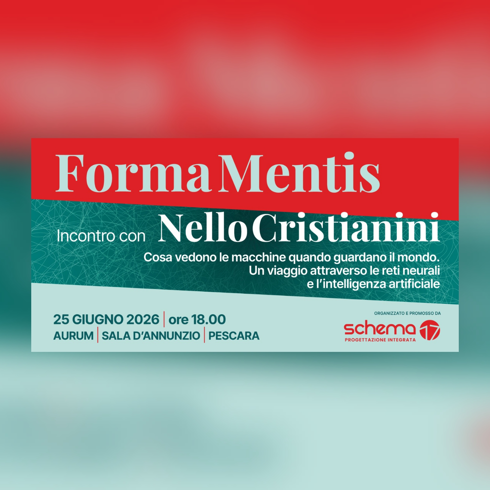 FORMA MENTIS: Incontro con Nello Cristianini - 25.06.2026 a Pescara (PE)
